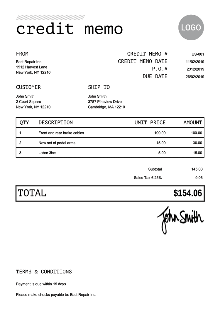 apply credit memo to invoice quickbooks online