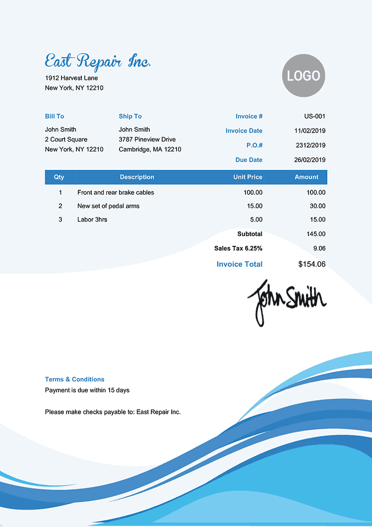 free invoice template word forms print email as pdf