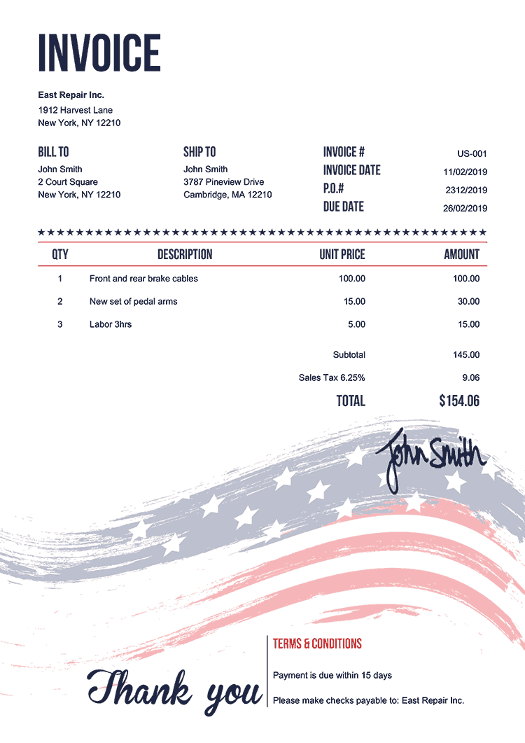 20 Free Invoice Templates  Print & Email Invoices For Make Your Own Invoice Template Free