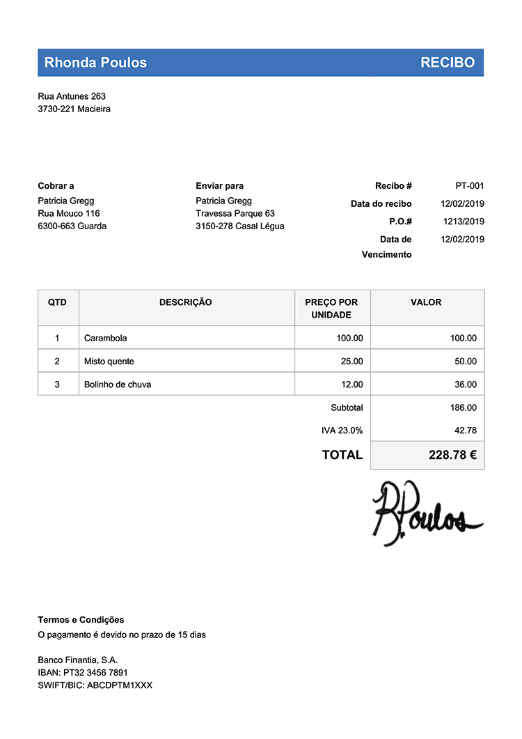 Modelos De Recibo De Pagamento Para Imprimir Recibo D 1251