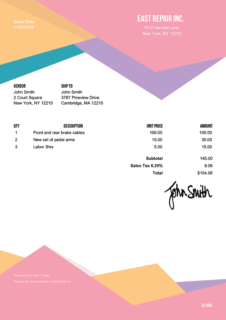 Purchase Order Template Us Bel Air 