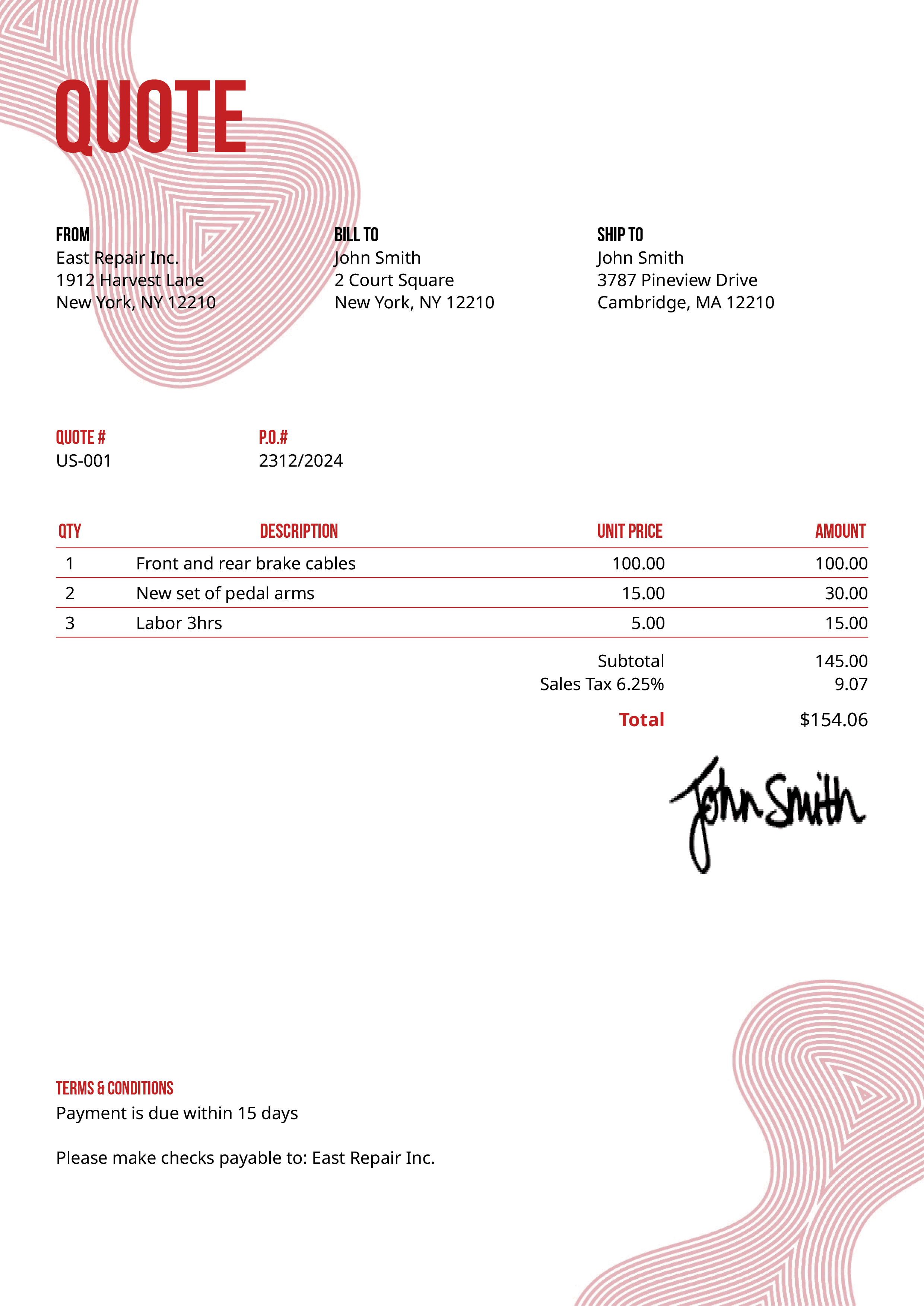 Quote Template Us Blobs Red 